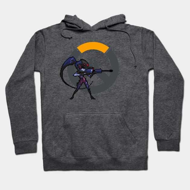 Overwatch - 16-Bit Widowmaker W/ Logo Hoodie by wyckedguitarist